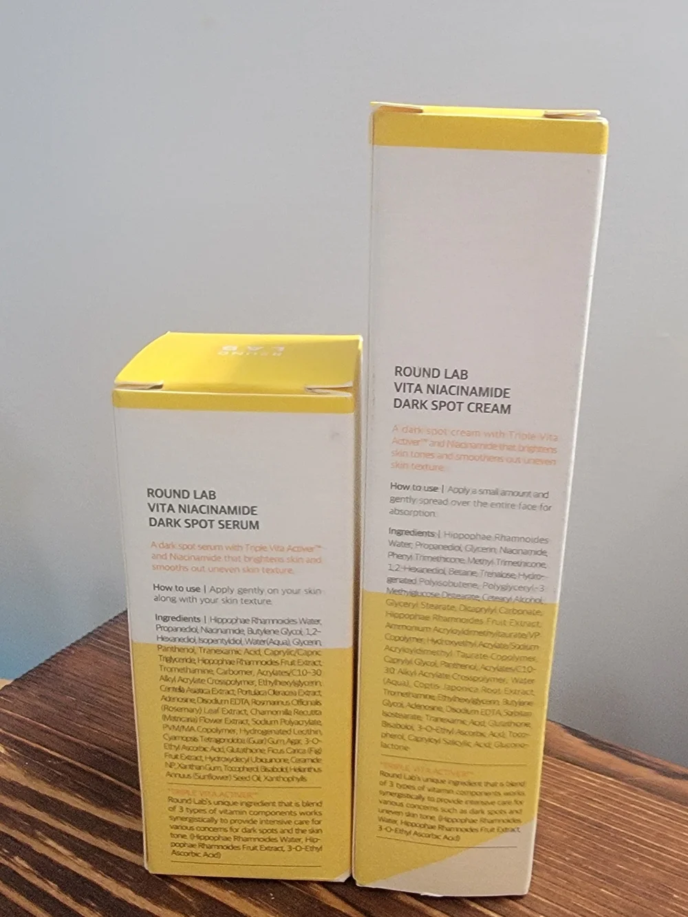 NIB Round Lab Vita Niacinamide Dark Spot Serum + Cream Duo